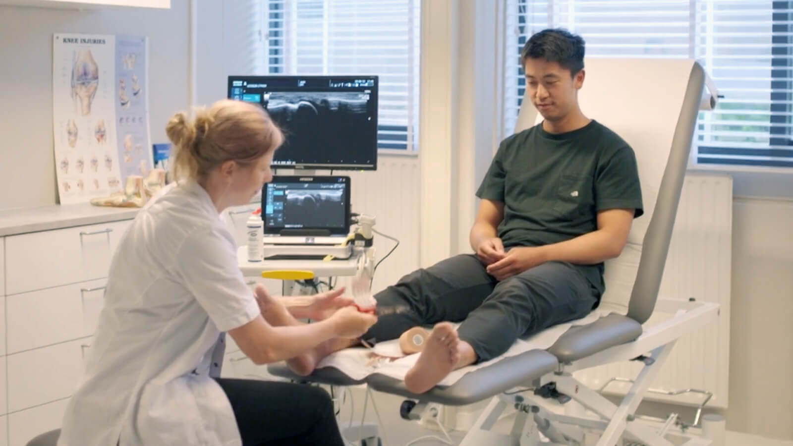 Onderzoek door de register podoloog